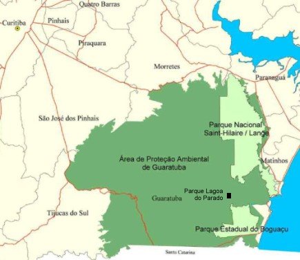 Parques e Estações Ecológicas de Guaratuba, Matinhos e Caiobá